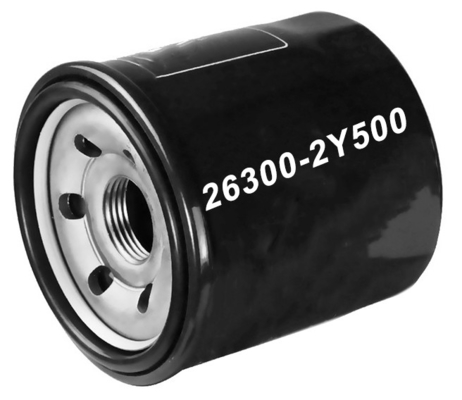 OE 26300-02501 برای هیوندای 26300 2Y500 فلز و کاغذ فیلتر مواد فیلتر روغن